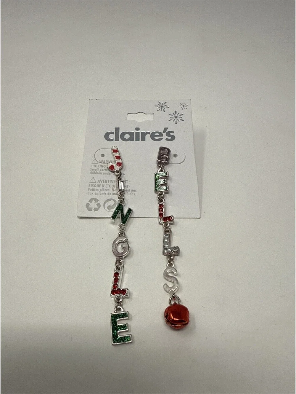 Claire’s Jungle Bells Earrings Christmas With Little Bell